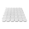 Bianco Dolomite Honed Marble Octagon Mosaic Tile Sample