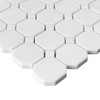 Bianco Dolomite Marble Octagon Honed Mosaic Tile Sample