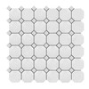 Bianco Dolomite Marble Octagon Mosaic Tile Honed Sample