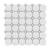 Bianco Dolomite Marble Octagon Mosaic Tile Polished Sample
