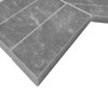 Bardiglio Gray Marble 2" x 8" Chevron Honed Mosaic Tile