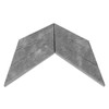 Bardiglio Gray Honed Marble 2" x 8" Chevron Mosaic Tile