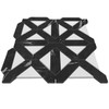 Nero Marquina Black Polished Marble with Bianco Dolomite Triangles Geometrica Mosaic Tile