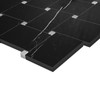 Nero Marquina Black Marble Large Basketweave with Bianco Dolomite Dots Honed Mosaic Tile Sample
