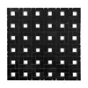 Nero Marquina Black Marble Target Pinwheel Mosaic Tile with Bianco Dolomite Dots Polished