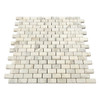 Calacatta Gold Polished Marble Mini Brick Mosaic Tile