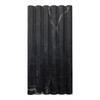 6x12 Nero Marquina Black Marble Flute 3D Dimensional Tile Polished