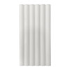 Bianco Dolomite Marble 6x12 Flute 3D Dimensional Tile Polished