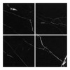 Nero Marquina Black Marble 6x6 Marble Tile Honed