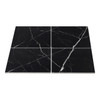 Nero Marquina Black Polished Marble 6x6 Marble Tile