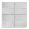 3x6 Iceberg White Marble Subway Tile Honed