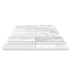 1x6 Stacked Mosaic Tile Polished Calacatta Gold Italian Marble