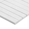 1x6 Stacked  Bianco Dolomite Marble  Mosaic Tile Polished