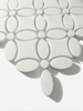 May Flower Dolomite Marble Mosaic Tile with Dolomite Penny Polished