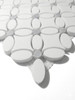 May Flower Dolomite Marble  Mosaic Tile with Bardiglio Gray Penny Honed