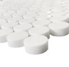 Bianco Dolomiti Marble Honed 1" Penny Round Mosaic Tile