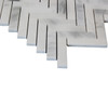 Calacatta Gold Italian Marble Honed  1" x 4" Herringbone Mosaic Tile