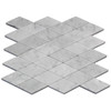 Carrara White Italian Marble Honed Large Diamond Mosaic Tile