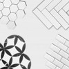 Bianco Dolomite Marble 3" Hexagon Mosaic Tile Honed Combination