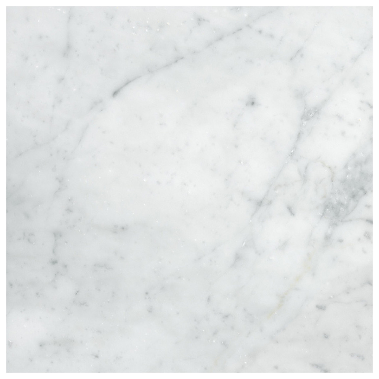 Carrara White Italian Marble 12” x 12” Tile Honed Sample