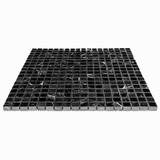 Nero Marquina Black Polished Marble 5/8x5/8 Mosaic Tile Sample