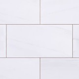 Bianco Dolomite Honed Marble 9x18 Subway Tile Sample