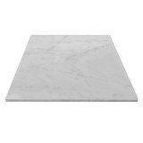 Carrara White Italian Honed Marble 24" x 24" Tile