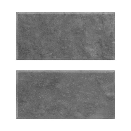 Bardiglio Gray Marble 6x12 Wide Bevel Big Bevel Subway Tile Honed Sample