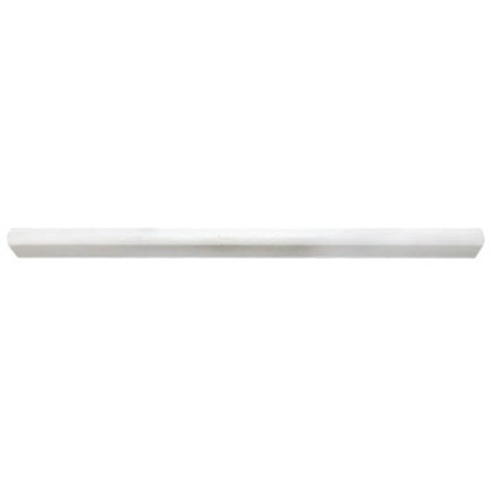 Dolomiti White Marble Italian Bianco Dolomite Bullnose Pencil Molding Polished