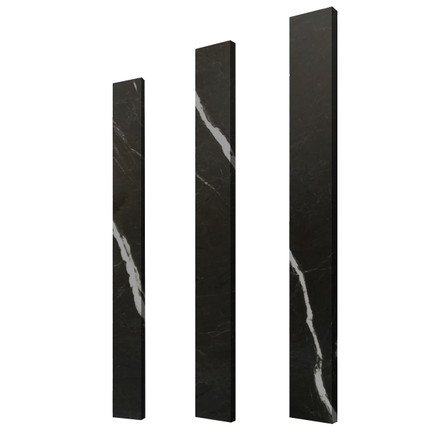 Nero Marquina Black Marble 6" x 48" Door Threshold Saddle Honed