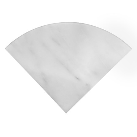 Carrara White Italian Marble Bathroom Shower Corner Shelf Polished Sample