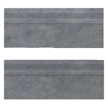 Bardiglio Gray Marble  Baseboard Molding Honed
