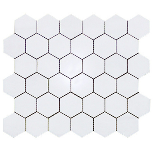Dolomiti White Marble Italian Bianco Dolomite 2" Hexagon Mosaic Tile Polished