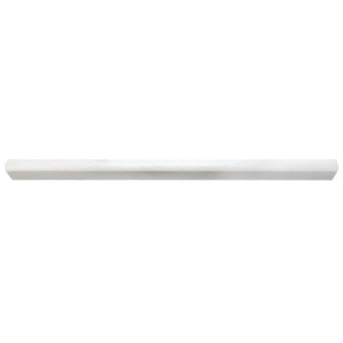 Dolomiti White Marble Italian Bianco Dolomite Bullnose Pencil Molding Honed