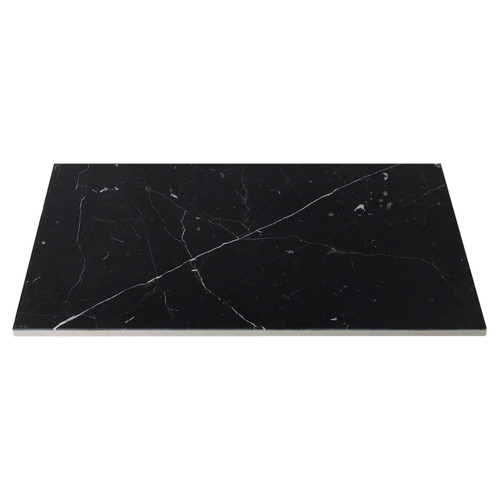 Nero Marquina Black Honed Marble 12x24 Tile Sample