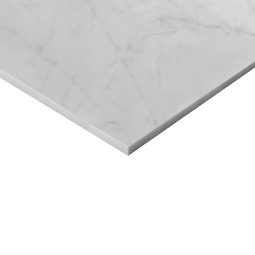 Carrara White Italian Marble 18" x 18" Polished Tile