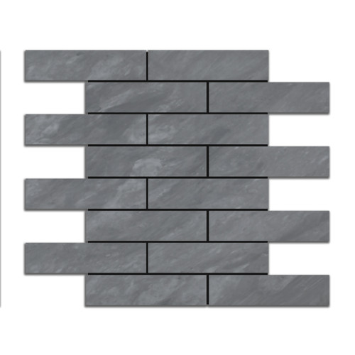 Bardiglio Gray Marble 4x12 Marble Tile Honed