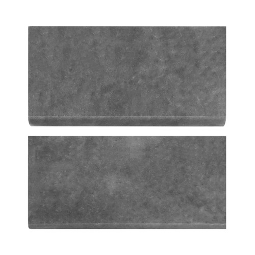 Bardiglio Gray Marble 3" x 6" Bullnose Trim Tile Polished