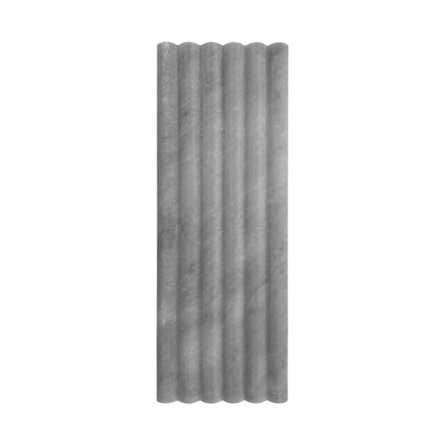 Bardiglio Gray Marble 6x24 Flute 3D Dimensional Tile Polished