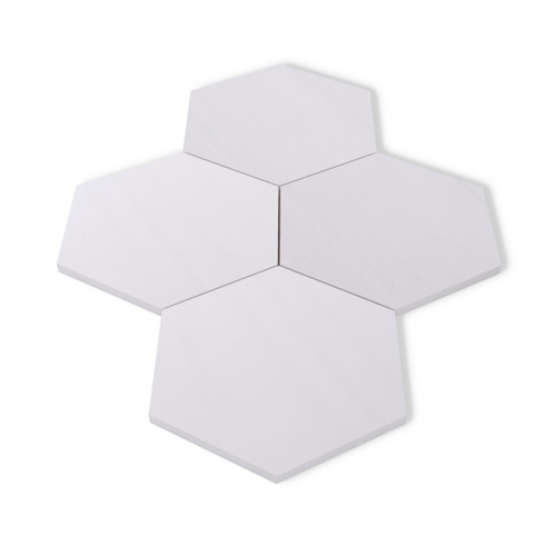 Dolomite Marble 7" Hexagon Mosaic Tile Polished