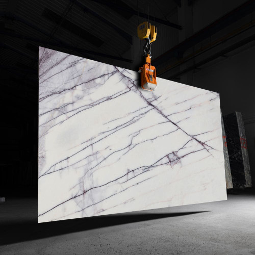 1 1/4" Premium Grade Lilac Marble Slab Polished