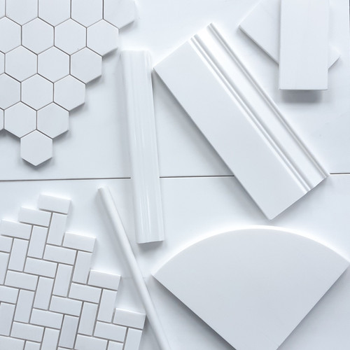 18x18 Bianco Dolomiti Marble Tile Polished Combination