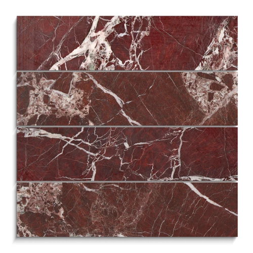 Rosso Levanto 3x12 Marble Tile Honed