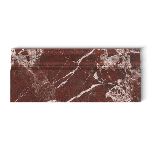 Rosso Levanto Marble Baseboard Molding Polished