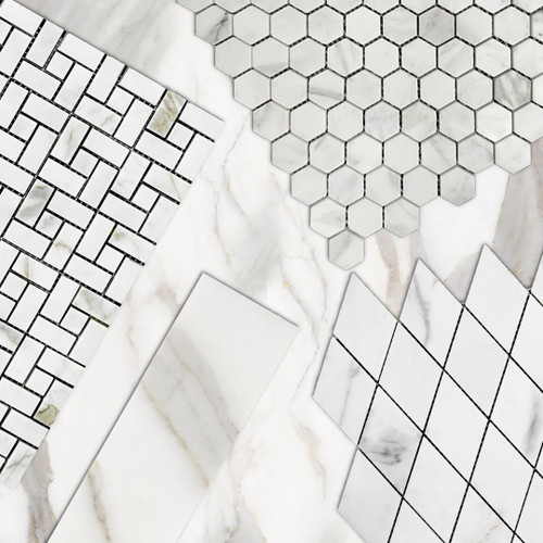 Calacatta Gold Italian Marble 12x12 Tile Honed Combination