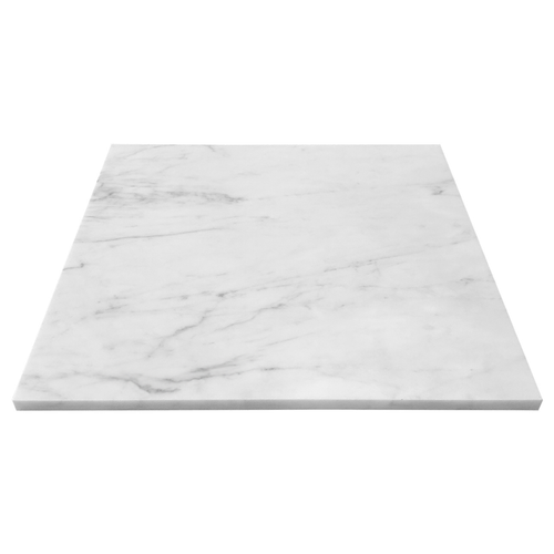 Carrara White Italian Honed Marble 16" x 16" Tile