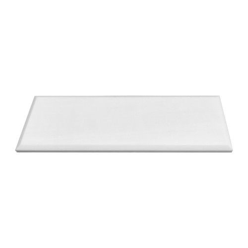 Bianco Dolomite Polished Marble 4x12 Wide Bevel Subway Tile