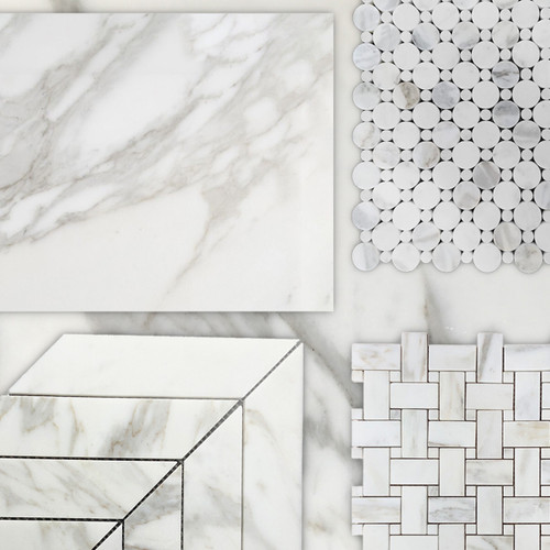 Calacatta Gold Italian Marble 24x48 Tile Combination