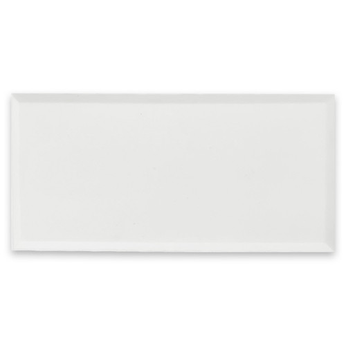 6x12 Bianco Dolomite Marble Wide Bevel Subway Tile Polished