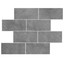 Bardiglio Gray Marble 6x12 Subway Tile Honed Sample